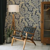 2970-26141 Butterfield Navy Floral Wallpaper