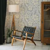 2970-26142 Butterfield Light Grey Floral Wallpaper