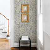 2970-26142 Butterfield Light Grey Floral Wallpaper