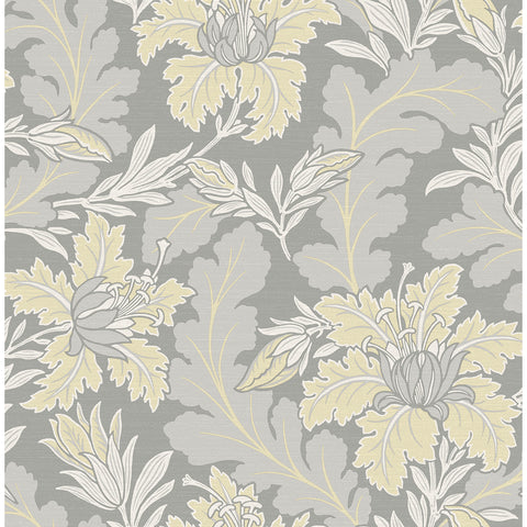 2970-26142 Butterfield Light Grey Floral Wallpaper