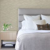 2970-26155 Benson Taupe Variegated Stripe Wallpaper