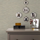2970-26155 Benson Taupe Variegated Stripe Wallpaper