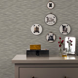 2970-26157 Benson Brown Variegated Stripe Wallpaper