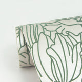 2970-87355 Selwyn Flock Sage Floral Wallpaper