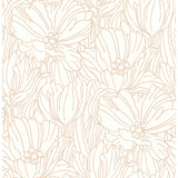 2970-87358 Selwyn Metallic Copper Floral Wallpaper