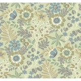 2970-87532 Voysey Green Floral Wallpaper
