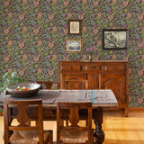 2970-87534 Voysey Brown Floral Wallpaper