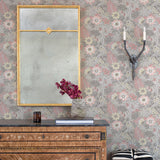 2970-87536 Voysey Pink Floral Wallpaper