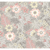 2970-87536 Voysey Pink Floral Wallpaper