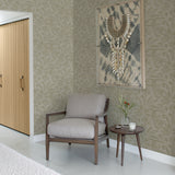 2971-86150 Lei Neutral Etched Leaves Wallpaper