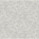 2971-86152 Lei Silver Etched Leaves Wallpaper