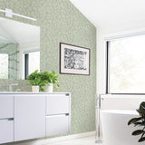 2971-86320 Coraline Green Leaf Wallpaper