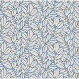 2971-86323 Coraline Blue Leaf Wallpaper