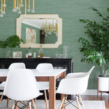 2971-86333 Lindsay Teal Chenille Wallpaper