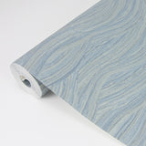  2971-86365 Leith Blue Zen Waves Wallpaper