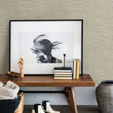 2971-86366 Leith Taupe Zen Waves Wallpaper