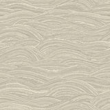 2971-86366 Leith Taupe Zen Waves Wallpaper
