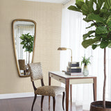 2972-54774 Aki Silver Paper Weave Basketweave Grasscloth Wallpaper