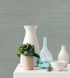  2829-80014 Zhejiang Aquamarine Sisal Grasscloth Wallpaper