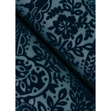 2973-87367 Maris Indigo Flock Damask Wallpaper