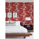 2973-90101 Nicolette Red Floral Trail Wallpaper