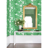  2973-90103 Nicolette Green Floral Trail Wallpaper