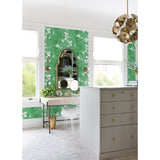  2973-90103 Nicolette Green Floral Trail Wallpaper