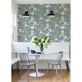 2973-90108 Nicolette Grey Floral Trail Wallpaper