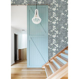 2973-90108 Nicolette Grey Floral Trail Wallpaper