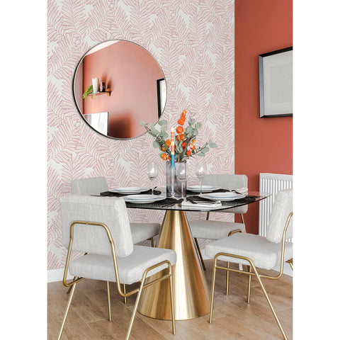 2973-90502 Finnley Pink Inked Fern Wallpaper