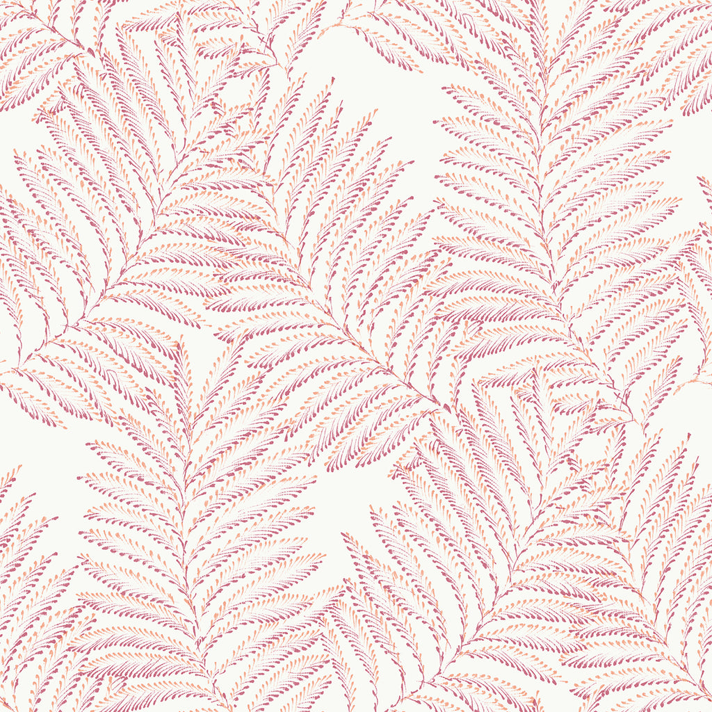2973-90502 Finnley Pink Inked Fern Wallpaper