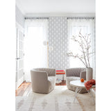  2973-90602 Rion Grey Trellis Wallpaper