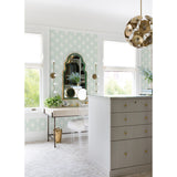 2973-90605 Rion Green Trellis Wallpaper