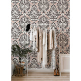 2973-90884 Sadie Blush Parisian Damask Wallpaper