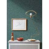 2973-90912 Bentley Teal Faux Linen Wallpaper