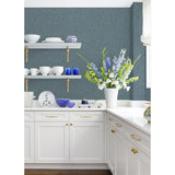 2973-90913 Bentley Navy Faux Linen Wallpaper