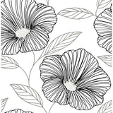 2973-91134 Mythic Black Floral Wallpaper