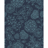 2975-26207 Ada Indigo Floral Wallpaper