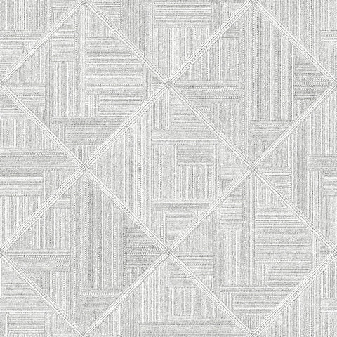 2975-26208 Cade Grey Geometric Wallpaper