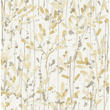 2975-26240 Leandra Yellow Floral Trail Wallpaper