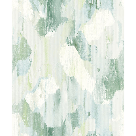 2975-26262 Mahi Green Abstract Wallpaper