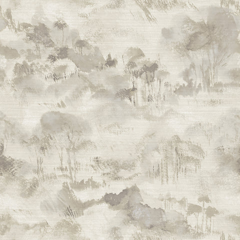2975-87546 Nara Taupe Toile Wallpaper
