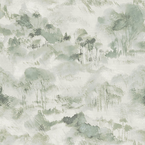 2975-87547 Nara Sage Toile Wallpaper