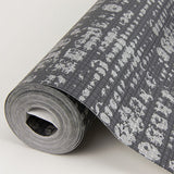 2976-86409 Celeste Silver Circle Grid Wallpaper