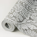 2976-86443 Artemis Silver Damask Wallpaper