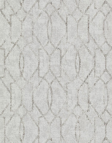 2976-86452 Ziva Platinum Metallic Trellis Wallpaper