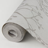 2976-86456 Koura Platinum Branches Wallpaper
