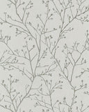 2976-86456 Koura Platinum Branches Wallpaper