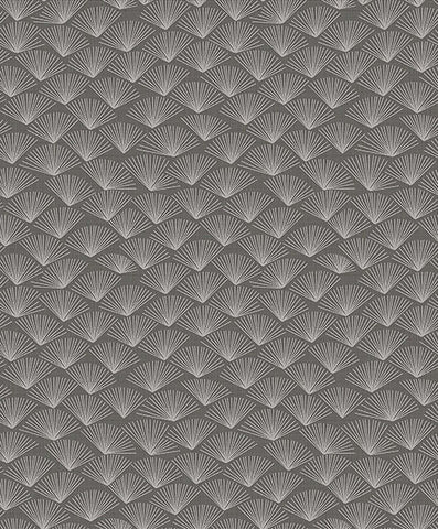 2976-86517 Asteria Charcoal Fan Wallpaper