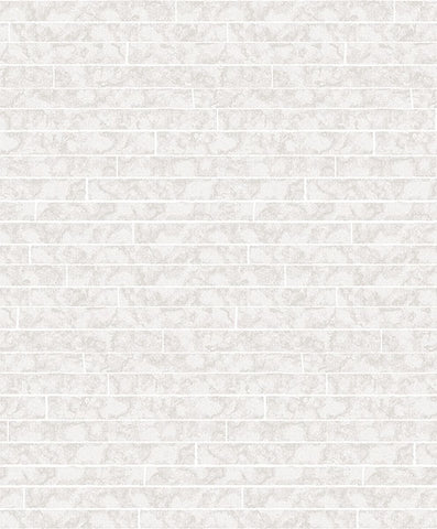 2976-86526 Namari Silver Distressed Tile Wallpaper